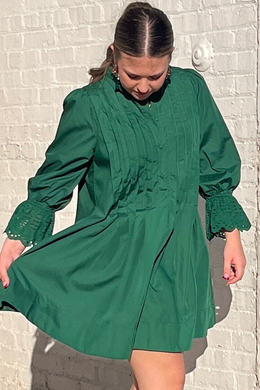 Dorthy Pleated Mini Dress