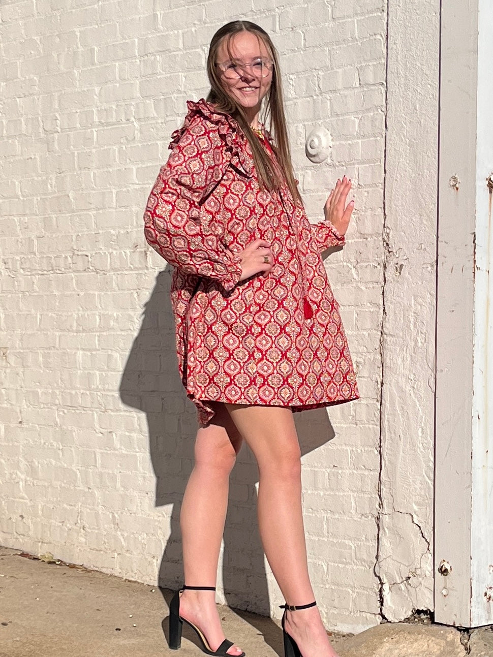 Gloria Paisley Mini Dress