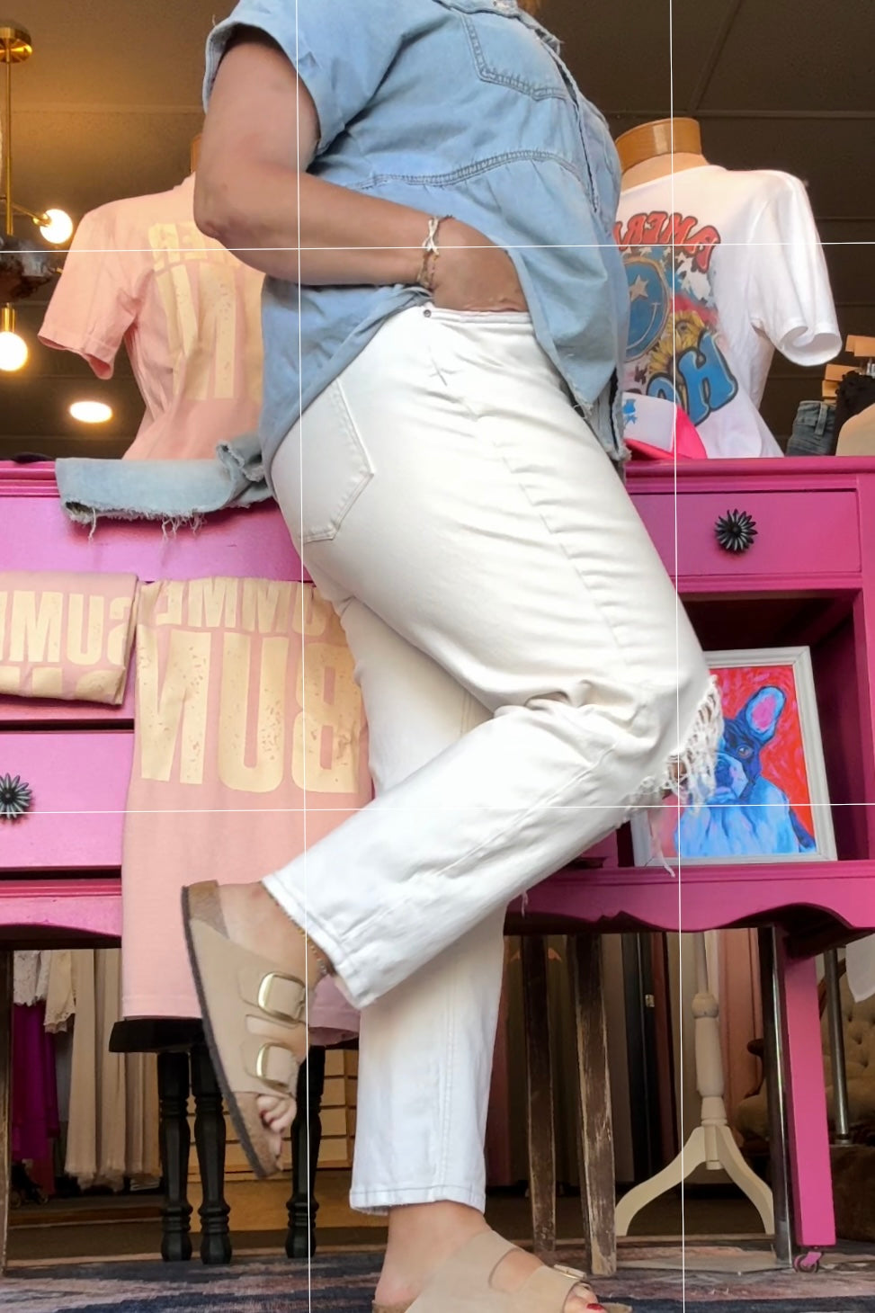 High Rise Boy Crop Button Fly