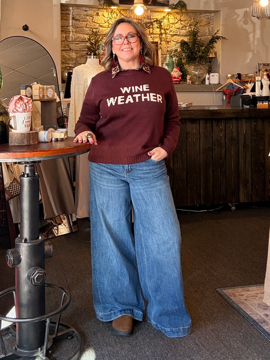 Wine Weather Sweater