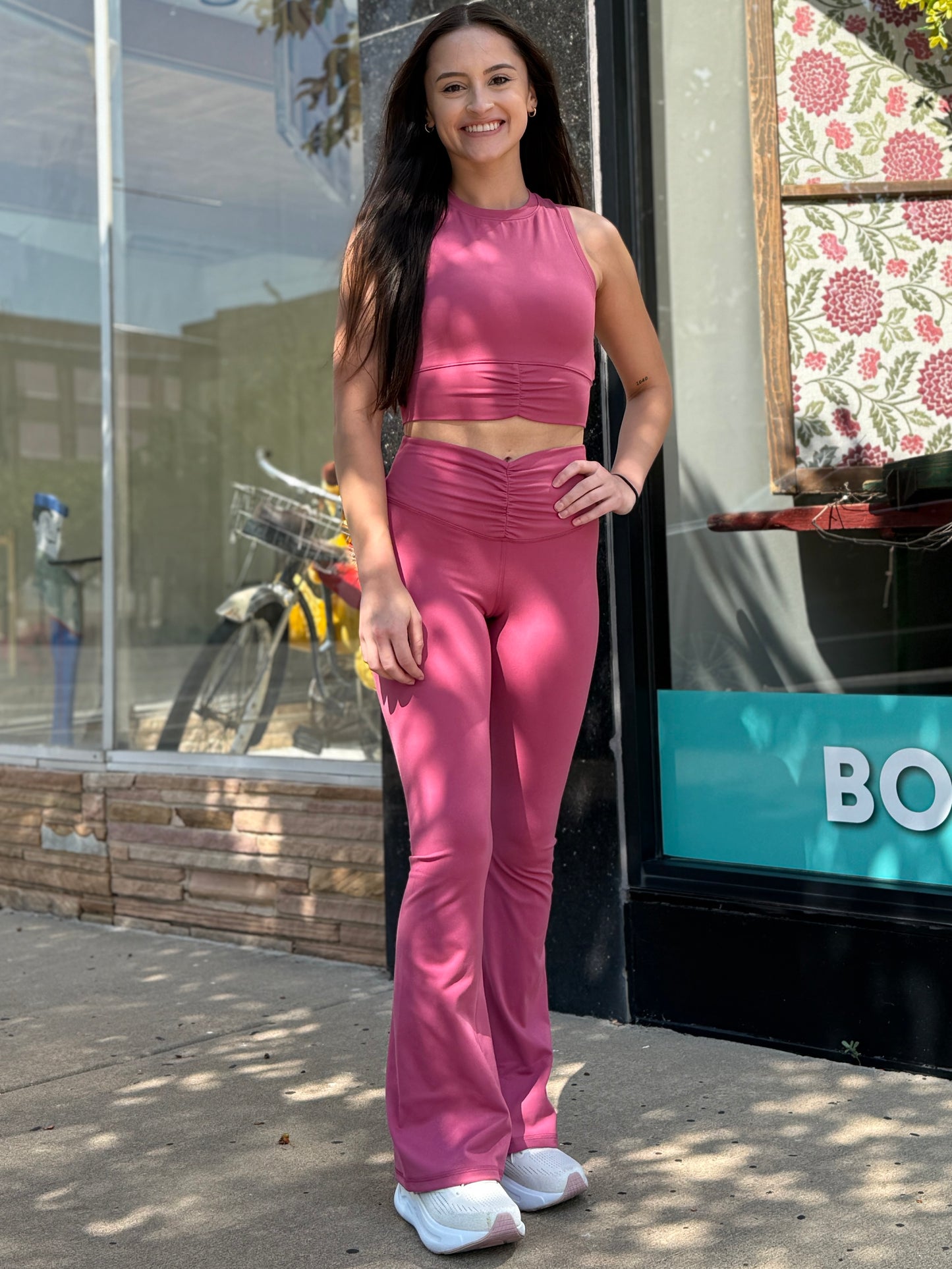 Venice Scrunch Waist Flared Pants