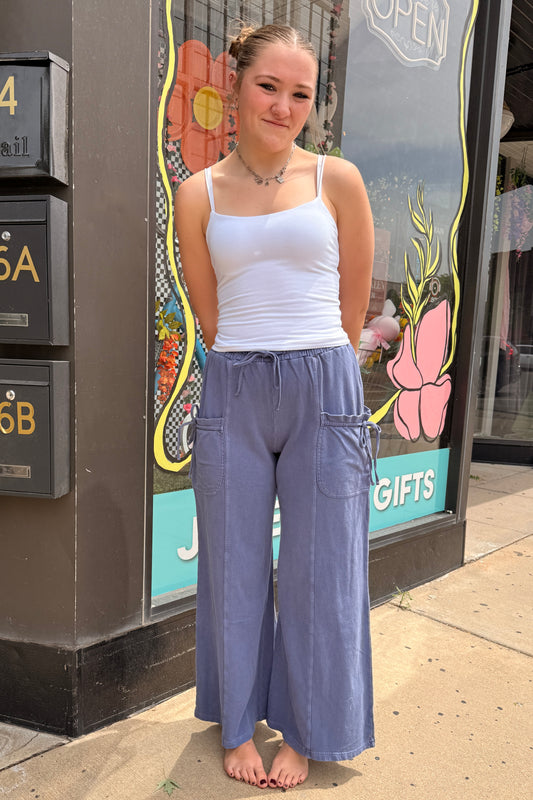 Washed Knit Pants