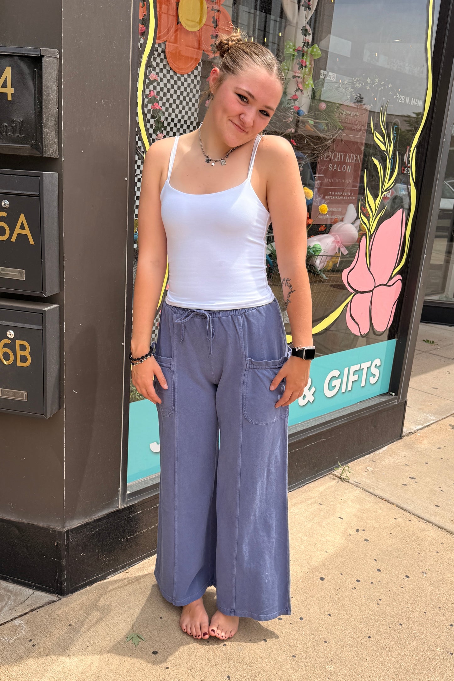 Washed Knit Pants