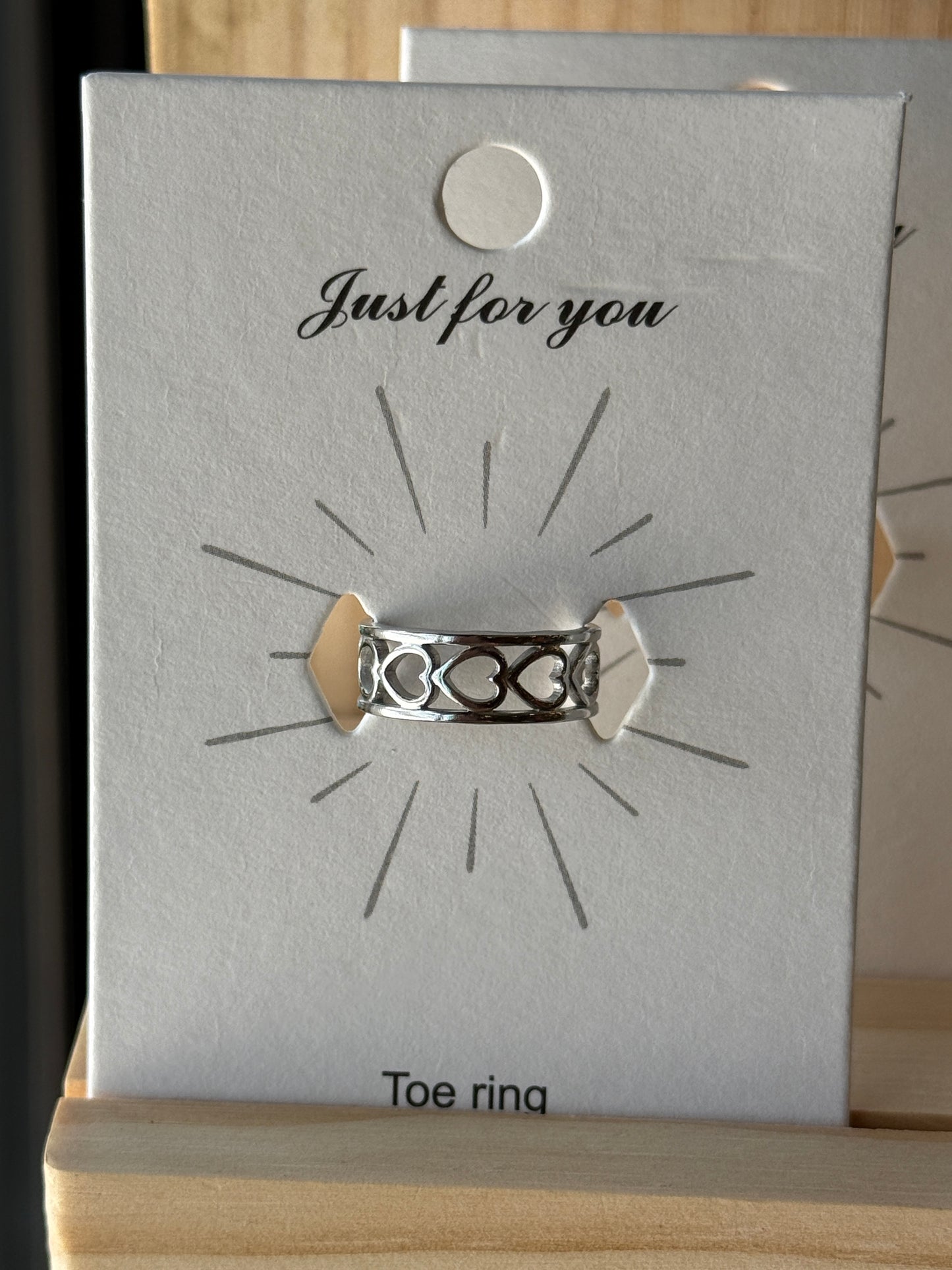 18K Gold PVD Stainless Adjustable Toe Ring