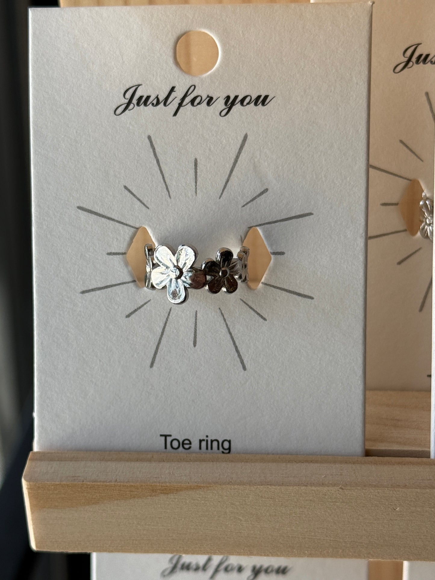 18K Gold PVD Stainless Adjustable Toe Ring