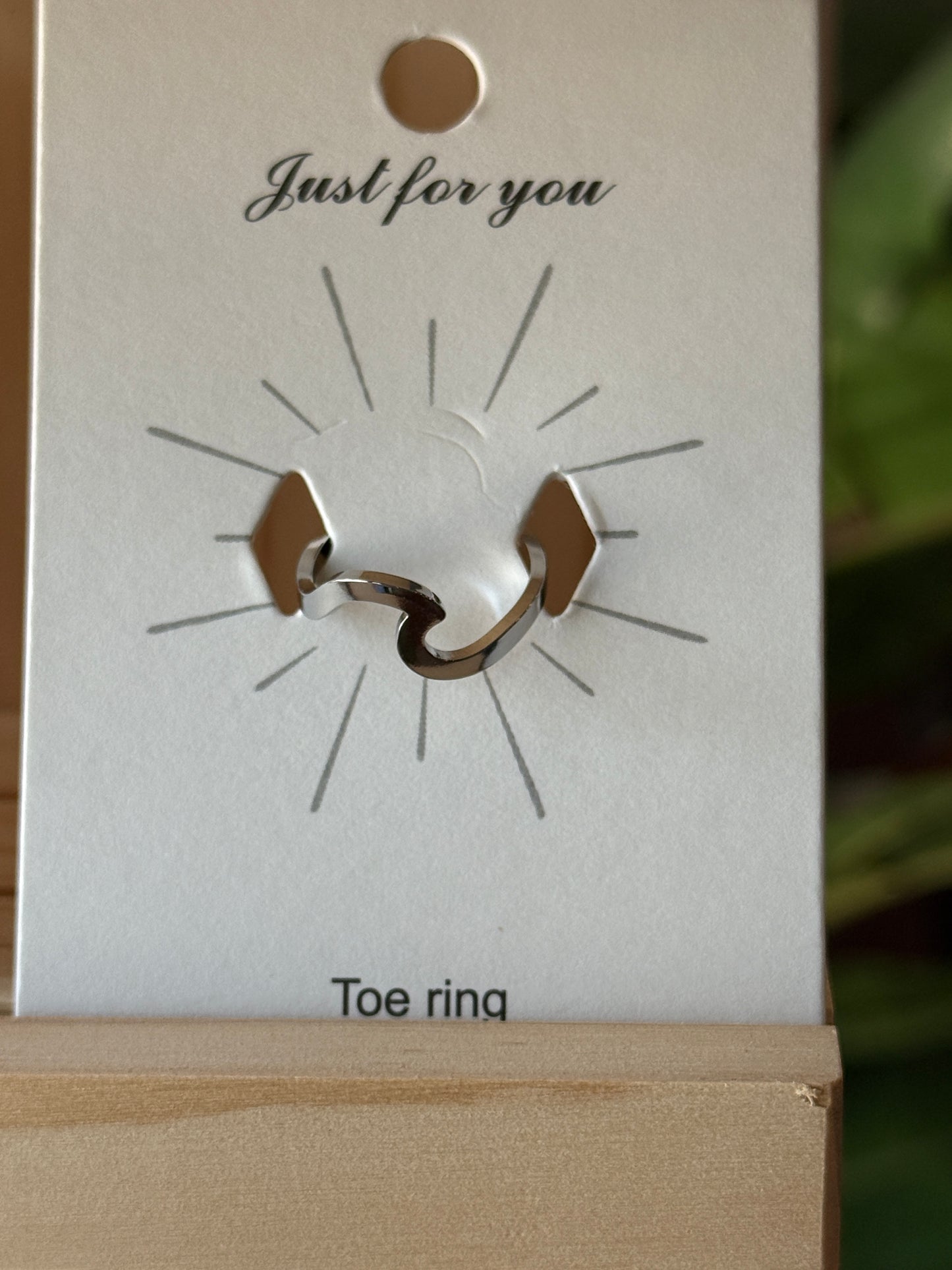 18K Gold PVD Stainless Adjustable Toe Ring