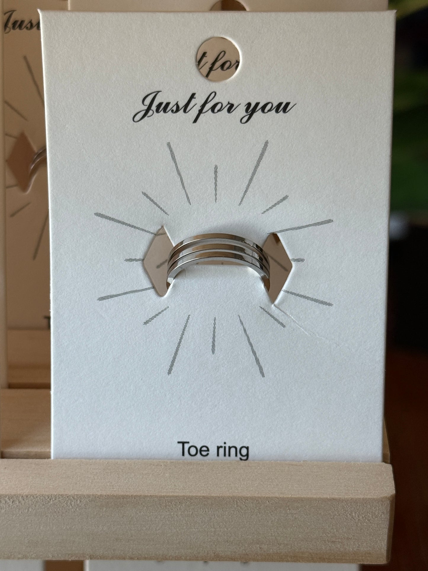 18K Gold PVD Stainless Adjustable Toe Ring