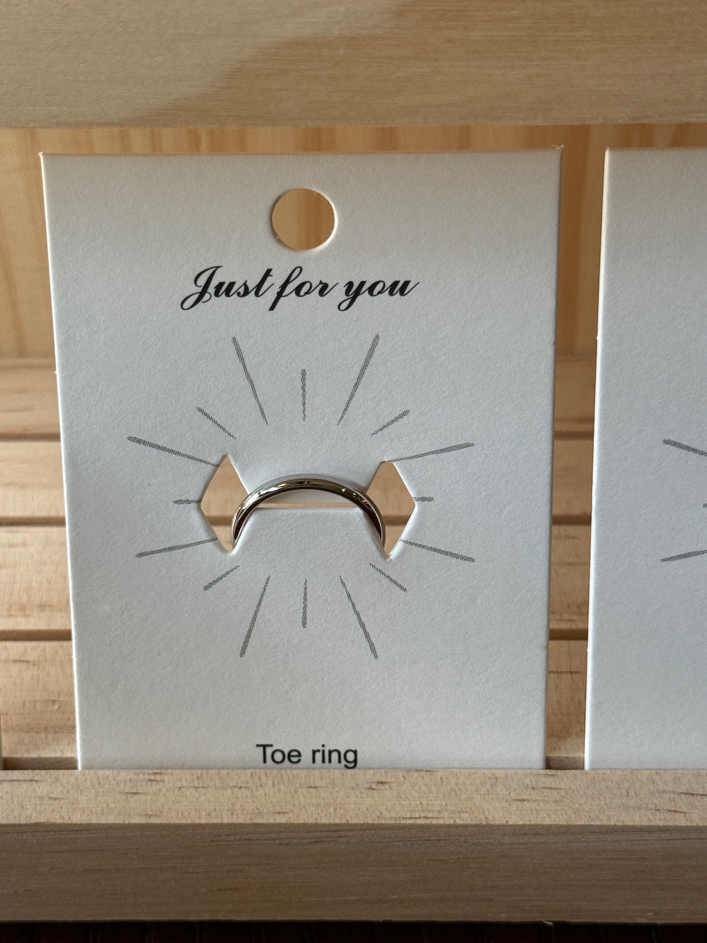 18K Gold PVD Stainless Adjustable Toe Ring