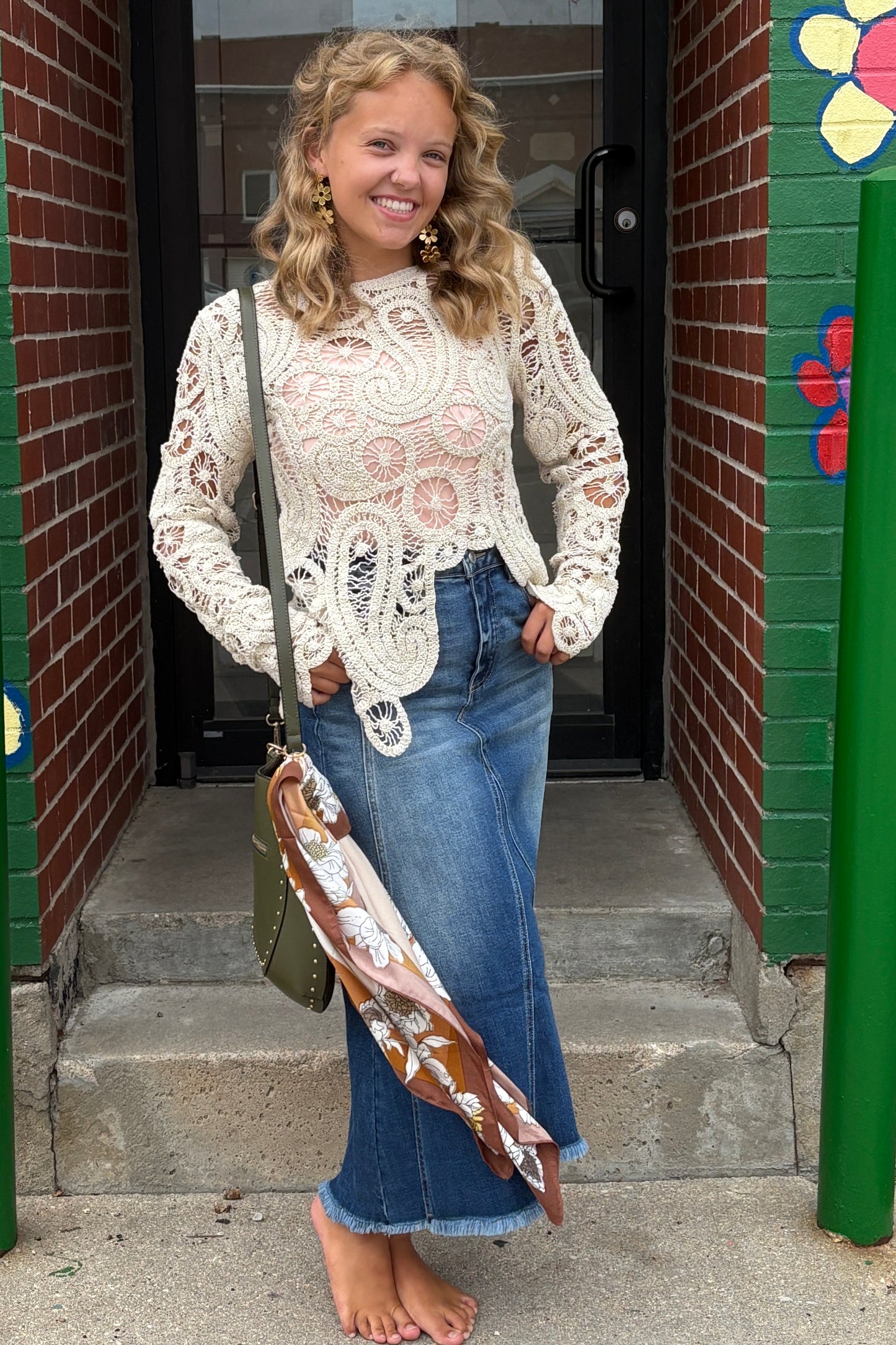 Asymetrical Crochet Top