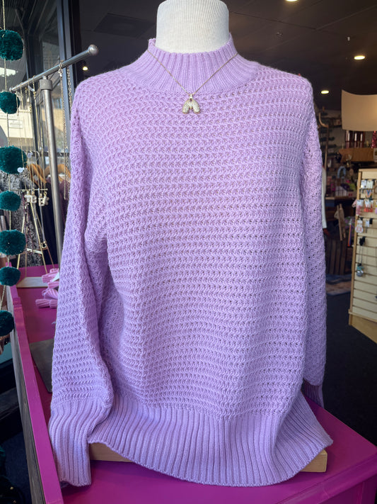 Purple Chunky Sweater