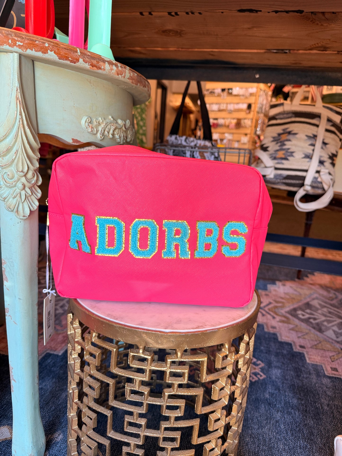 XL Nylon Cosmetic Bag w/ ADORBS