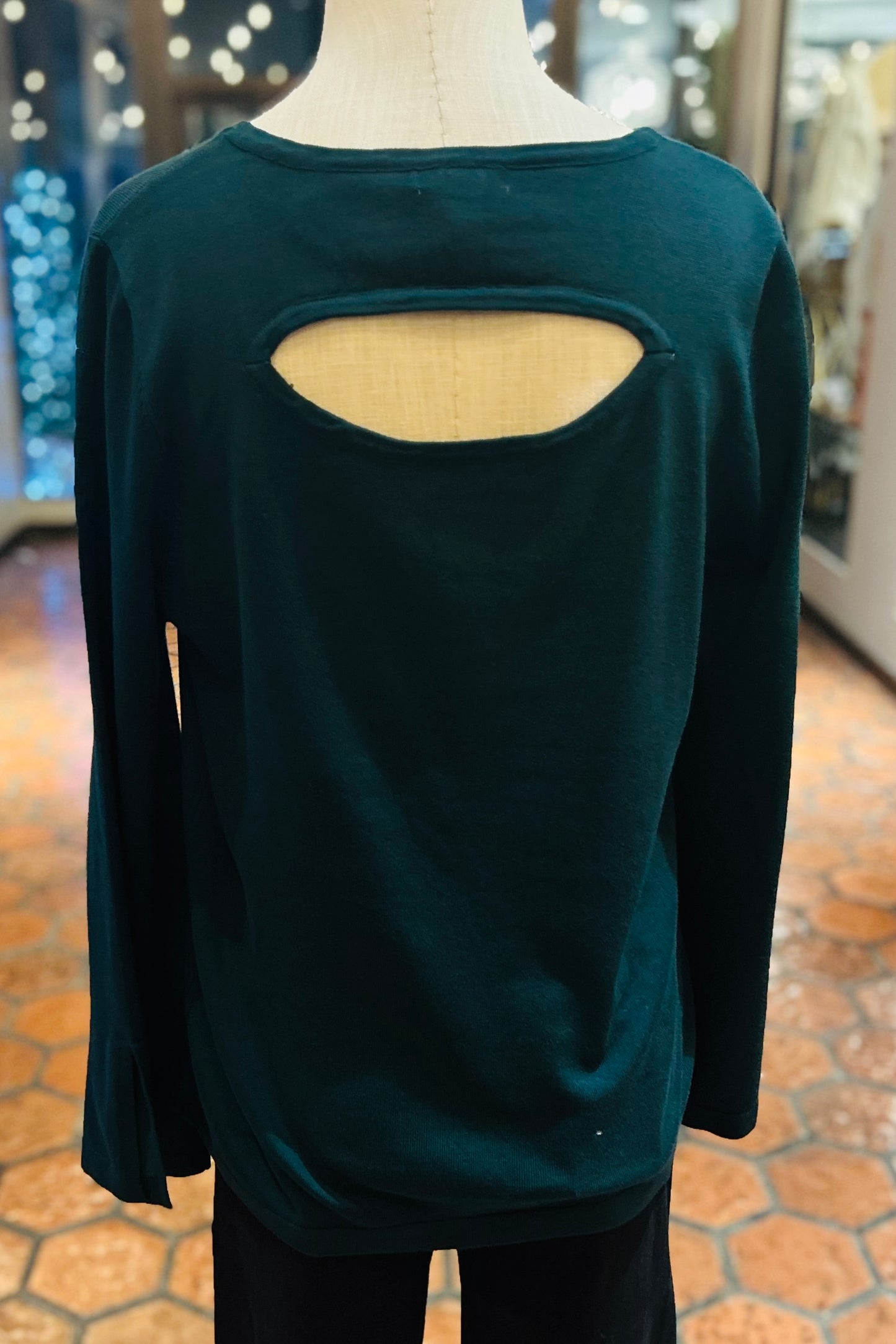 Open Back Sweater Top