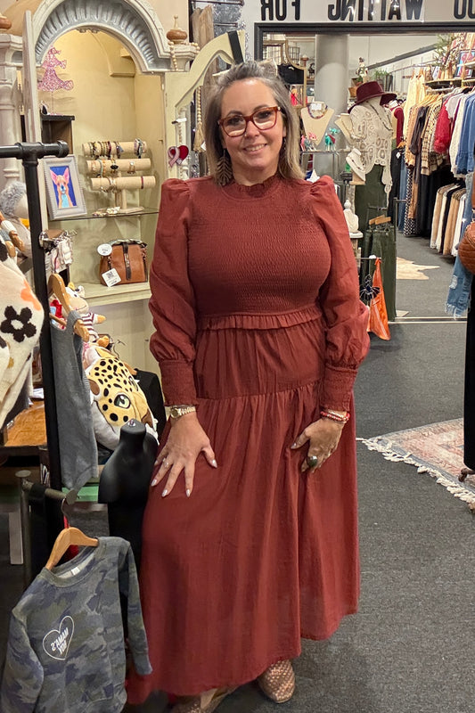 Daria Smocked Maxi Dress