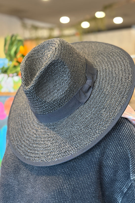 Wide brim panama hat