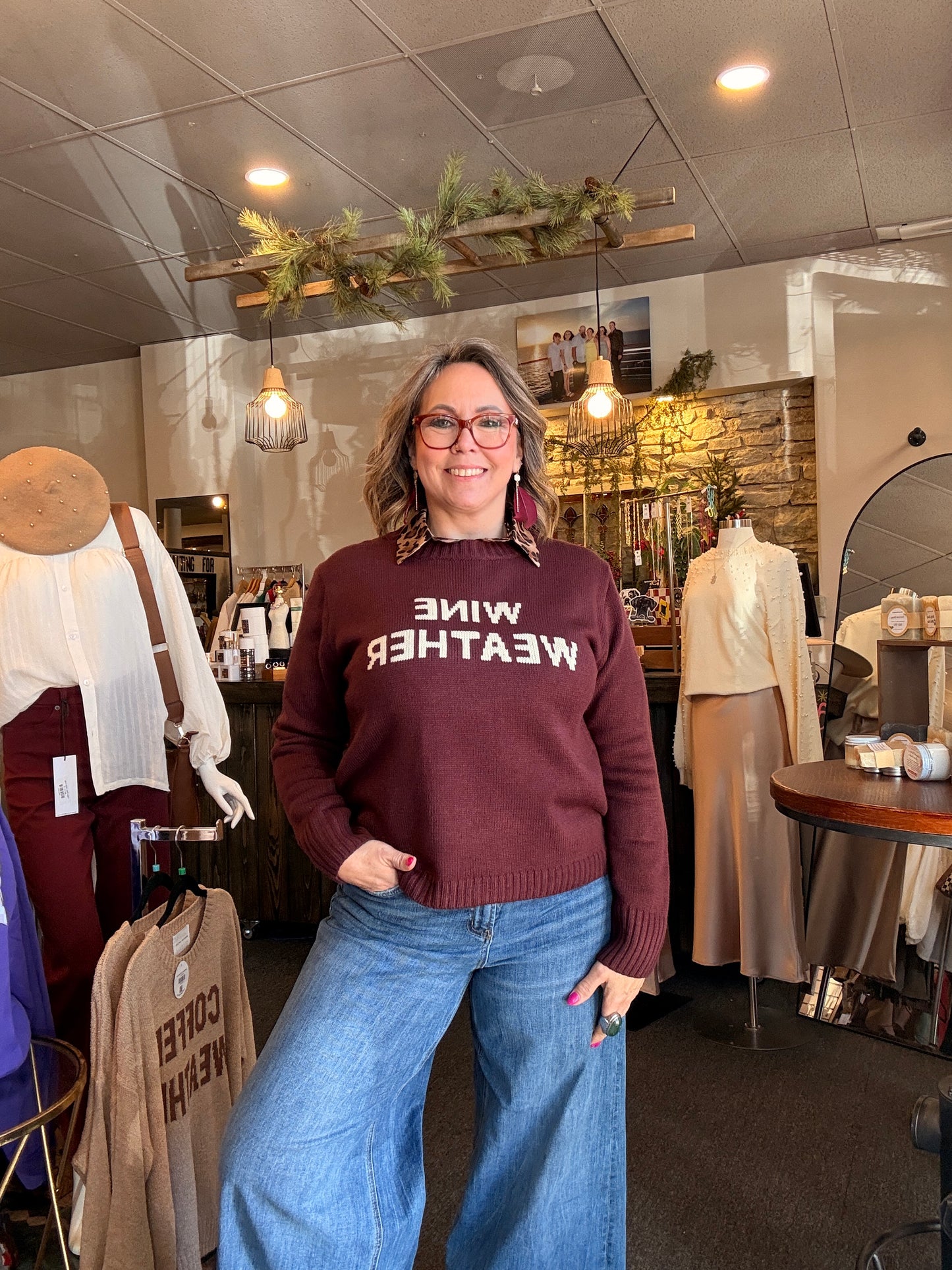 Wine Weather Sweater
