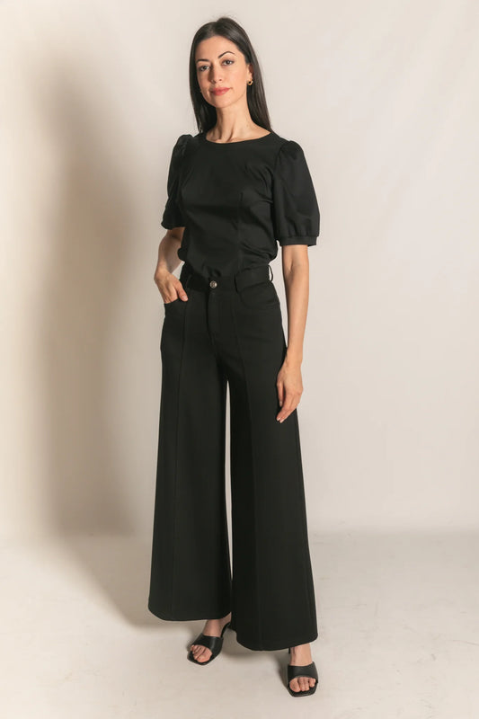 Shay Pleated Wide Leg Trousers