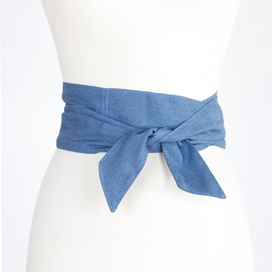 DENIM RIBBON BELT