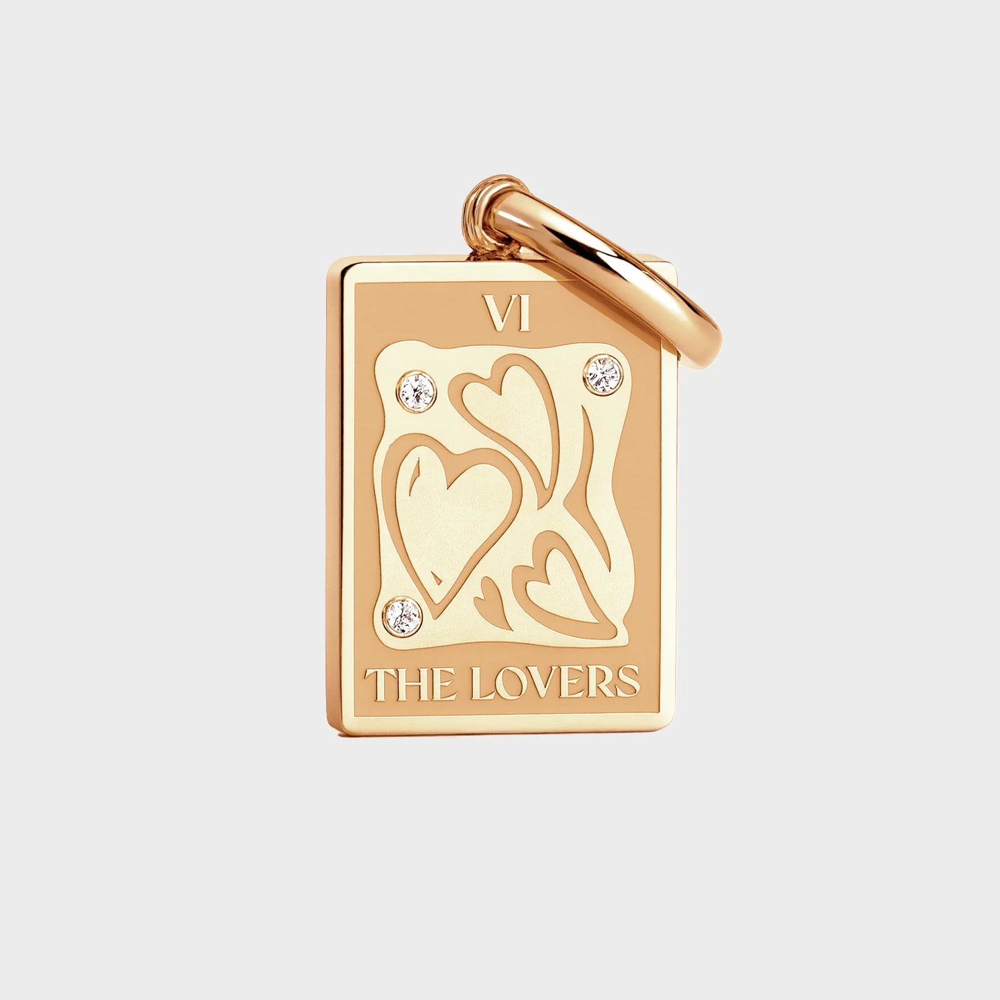 The Lovers Tarot Charm