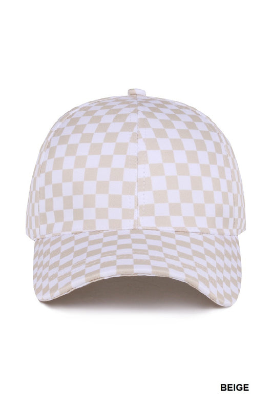 Checkered Baseball Hat