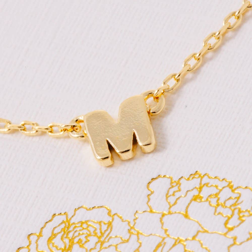 Dainty Mama Print Charm Necklace