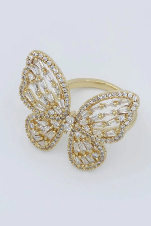 Gold Butterfly Ring