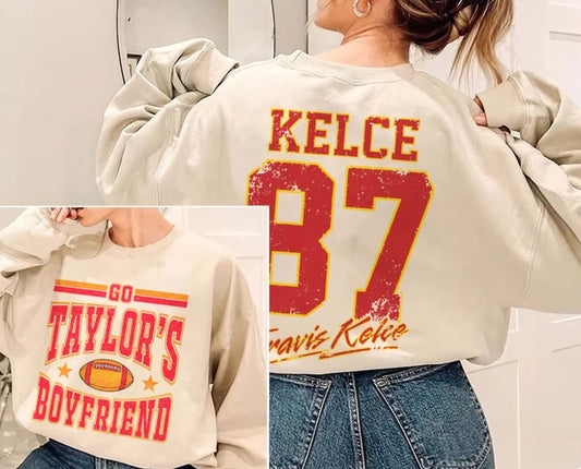 Go Taylor's Boyfriend Taylor Swift Football Sweatshirt