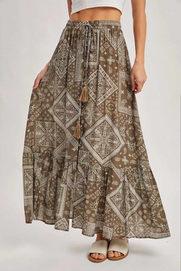 Boho Button Down Front Maxi