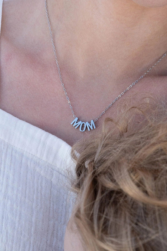 18K Gold Pvd Stainless Steel Mom Necklace
