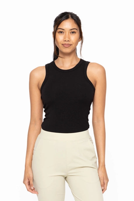 Essential Micro-Ribbed Athleisure Tank Top