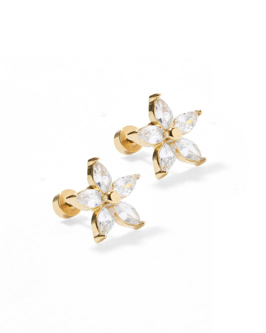Screwback Stud Earrings - Lily