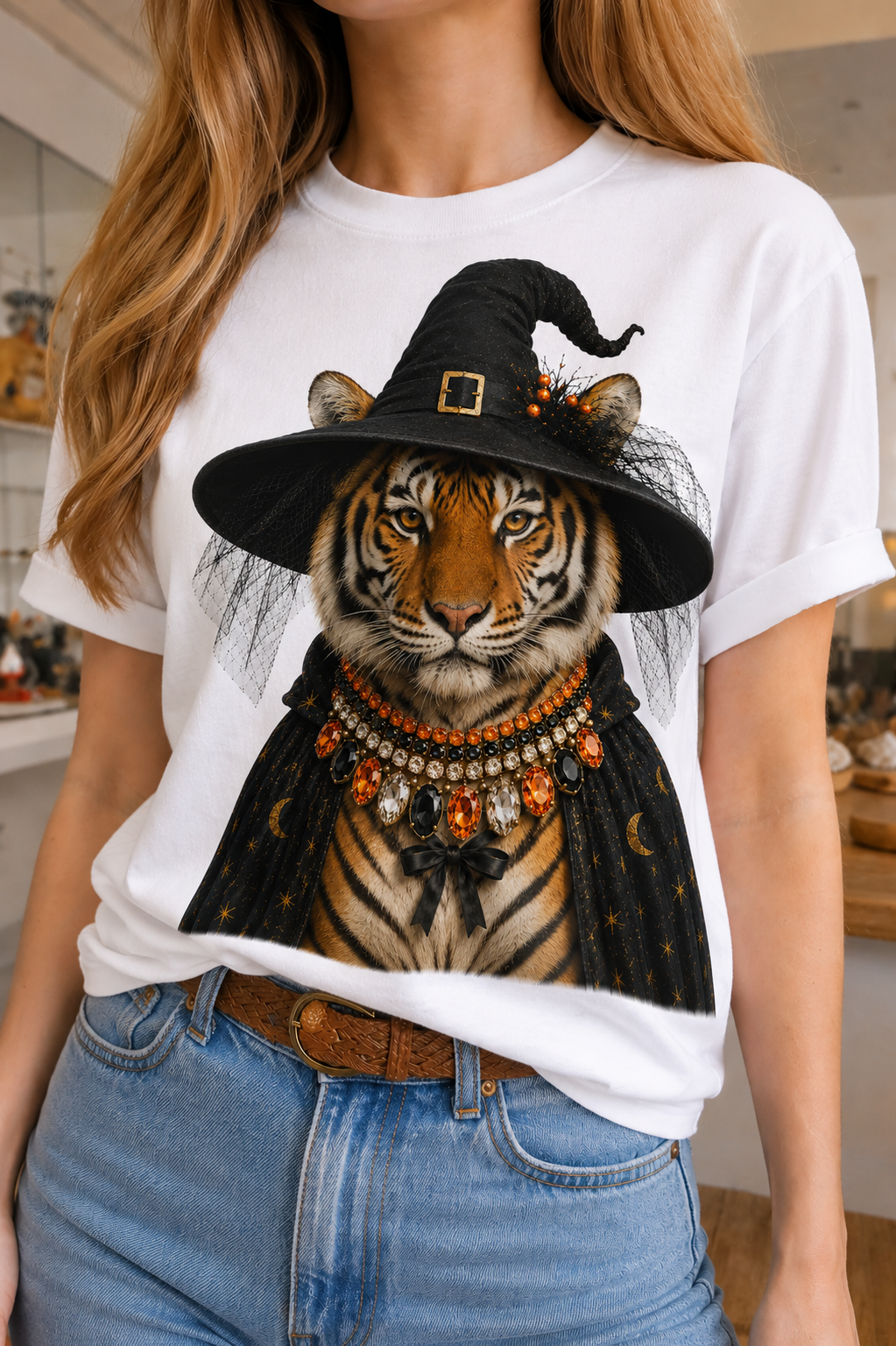 Jeweled Collar Tiger Witch