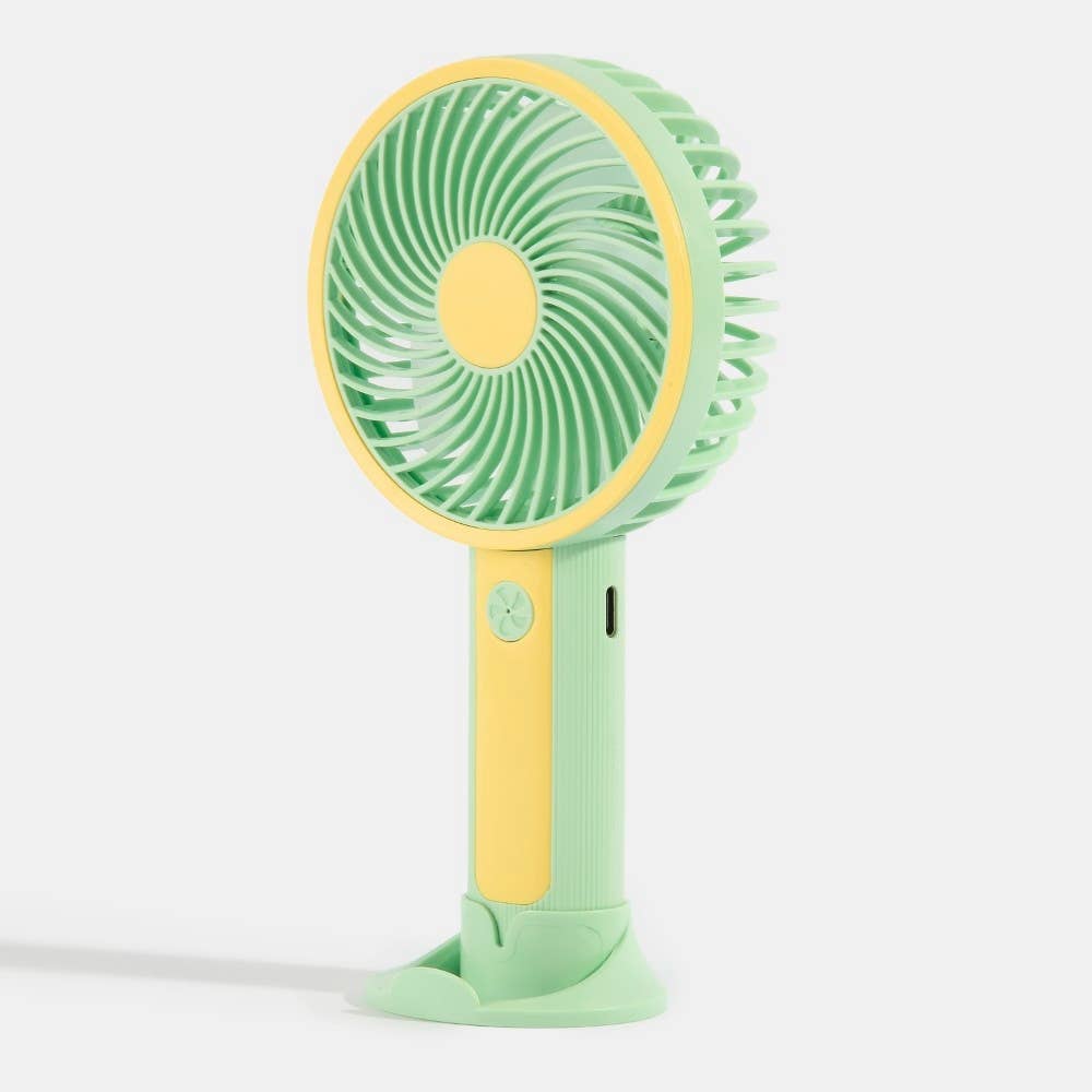 Round Standing Portable Rechargeable Fan