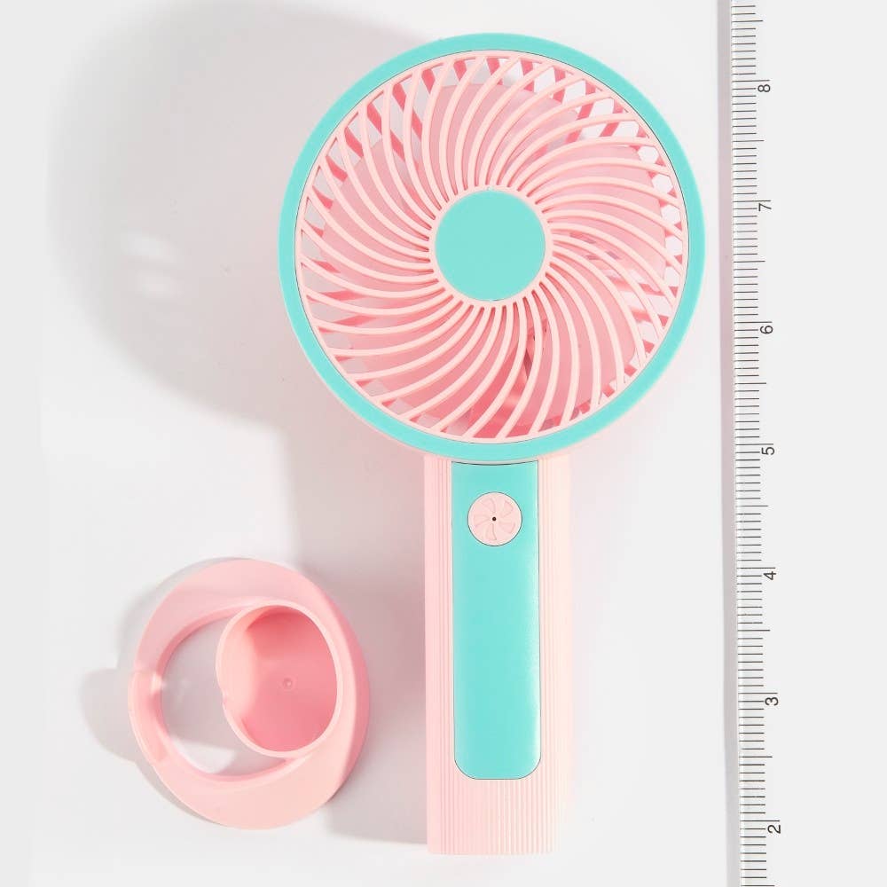 Round Standing Portable Rechargeable Fan