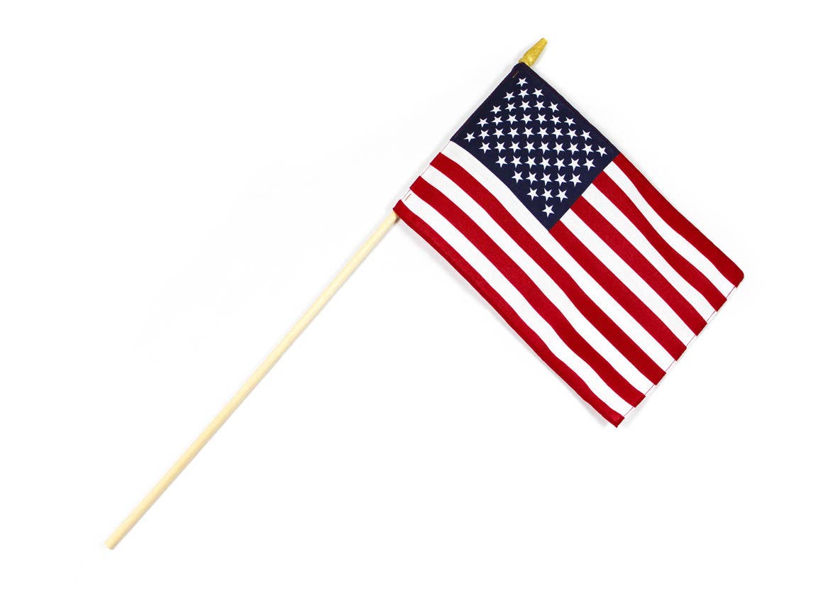 American Flag on Staff Made in the USA