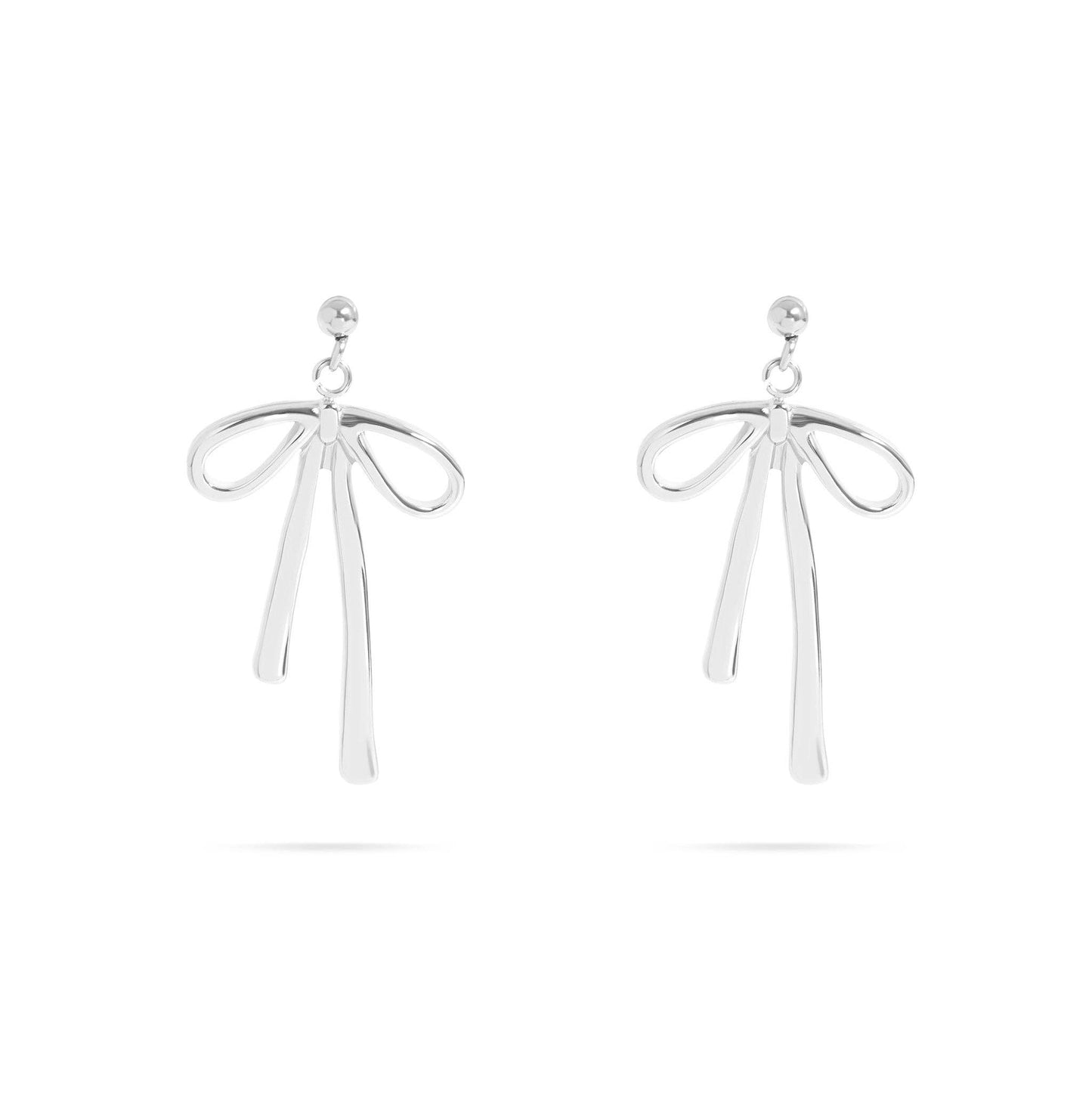 Ribbon Bow Earrings 18K Gold PVD Stainless Steel