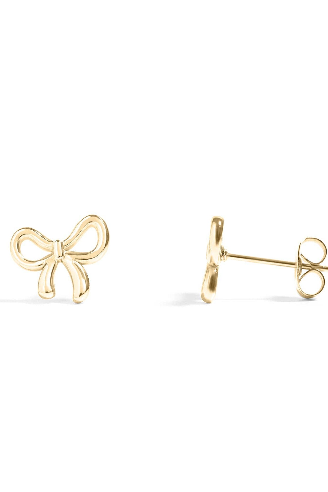 Bow Stud Earrings 18K Gold PVD Stainless Steel