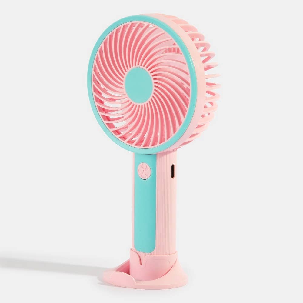 Round Standing Portable Rechargeable Fan