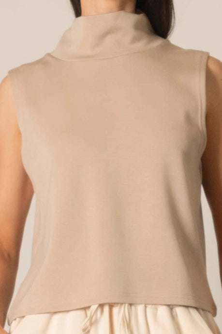 Remi Cowl Neck Sleeveless Top