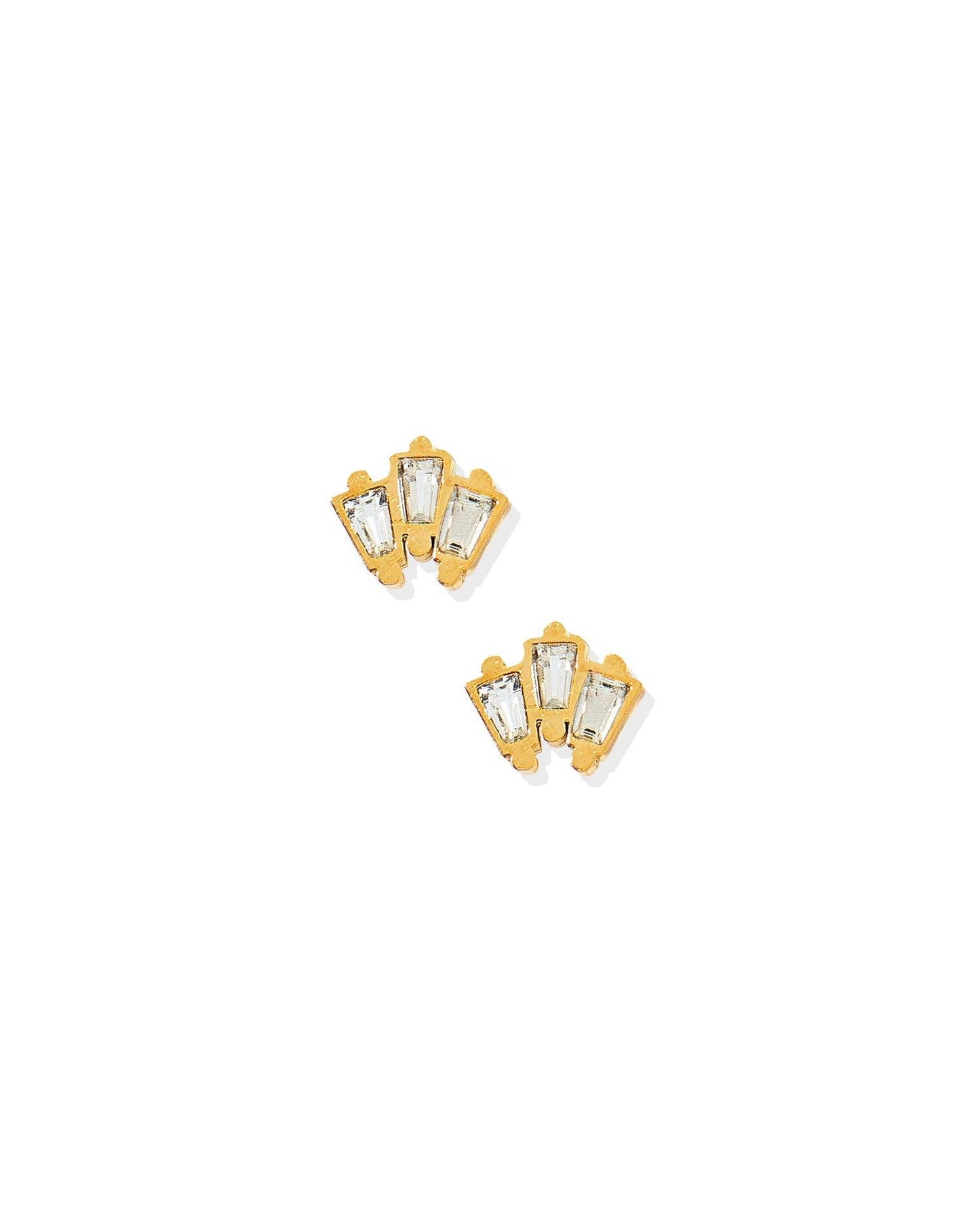 Screwback Stud Earrings - Demi Gold