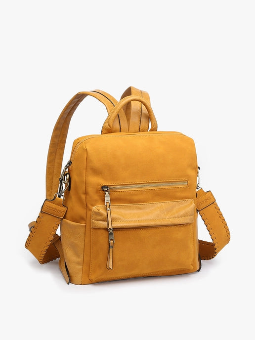 Amelia Suede Backpack w/ Guitar Straps