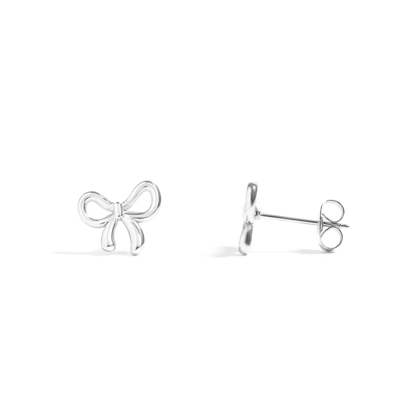 Bow Stud Earrings 18K Gold PVD Stainless Steel