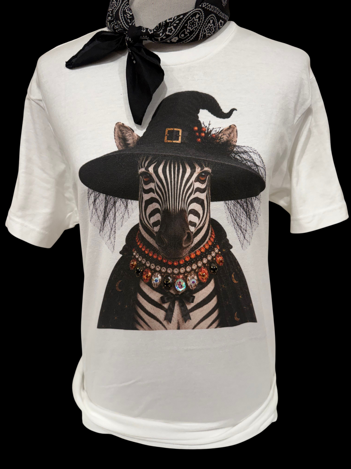 Jeweled Collar Zebra Witch