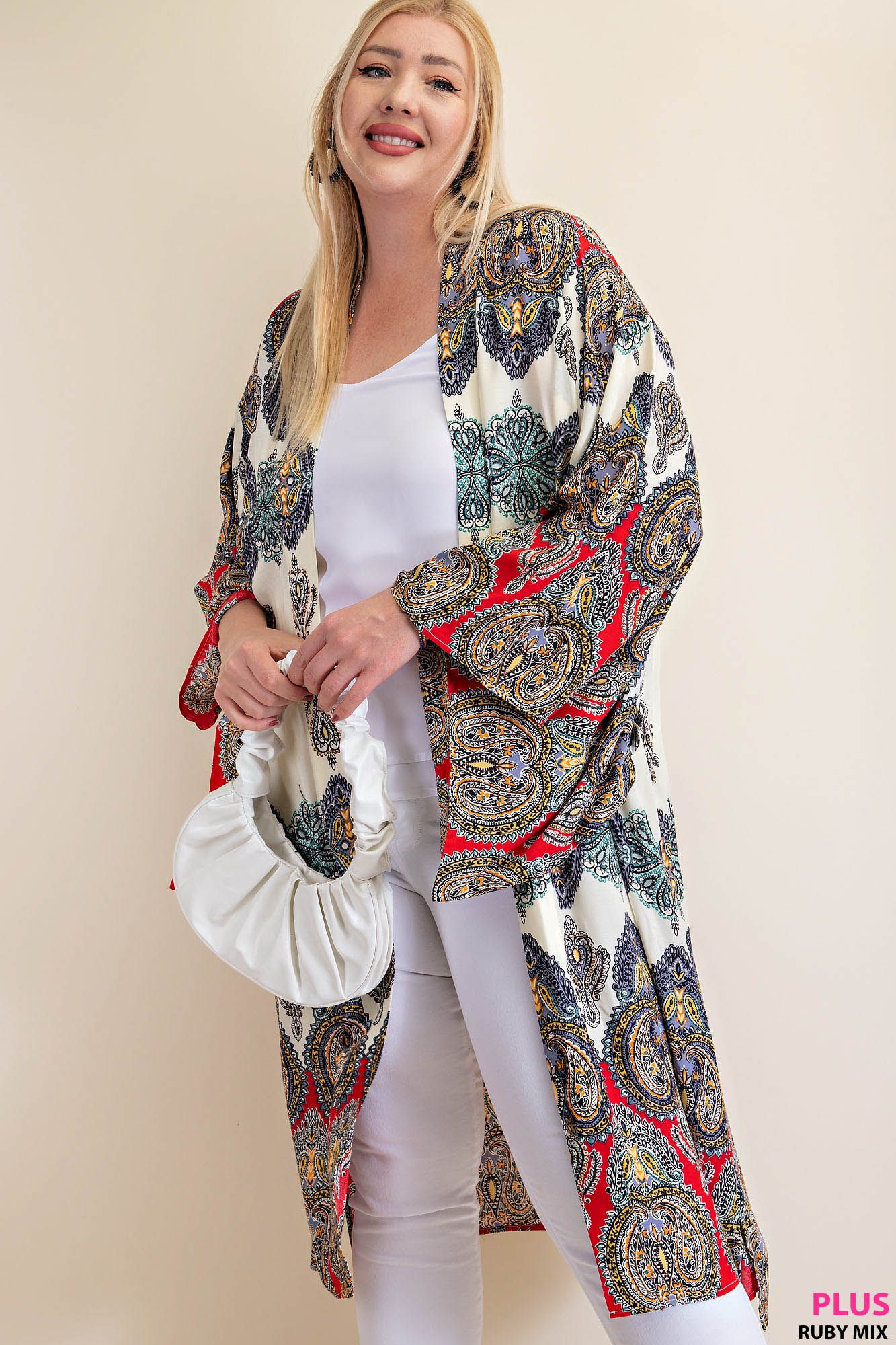 KIMONO SLEEVE LONG CARDIGAN