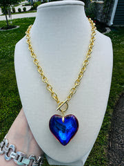 Prism Heart Toggle Necklace